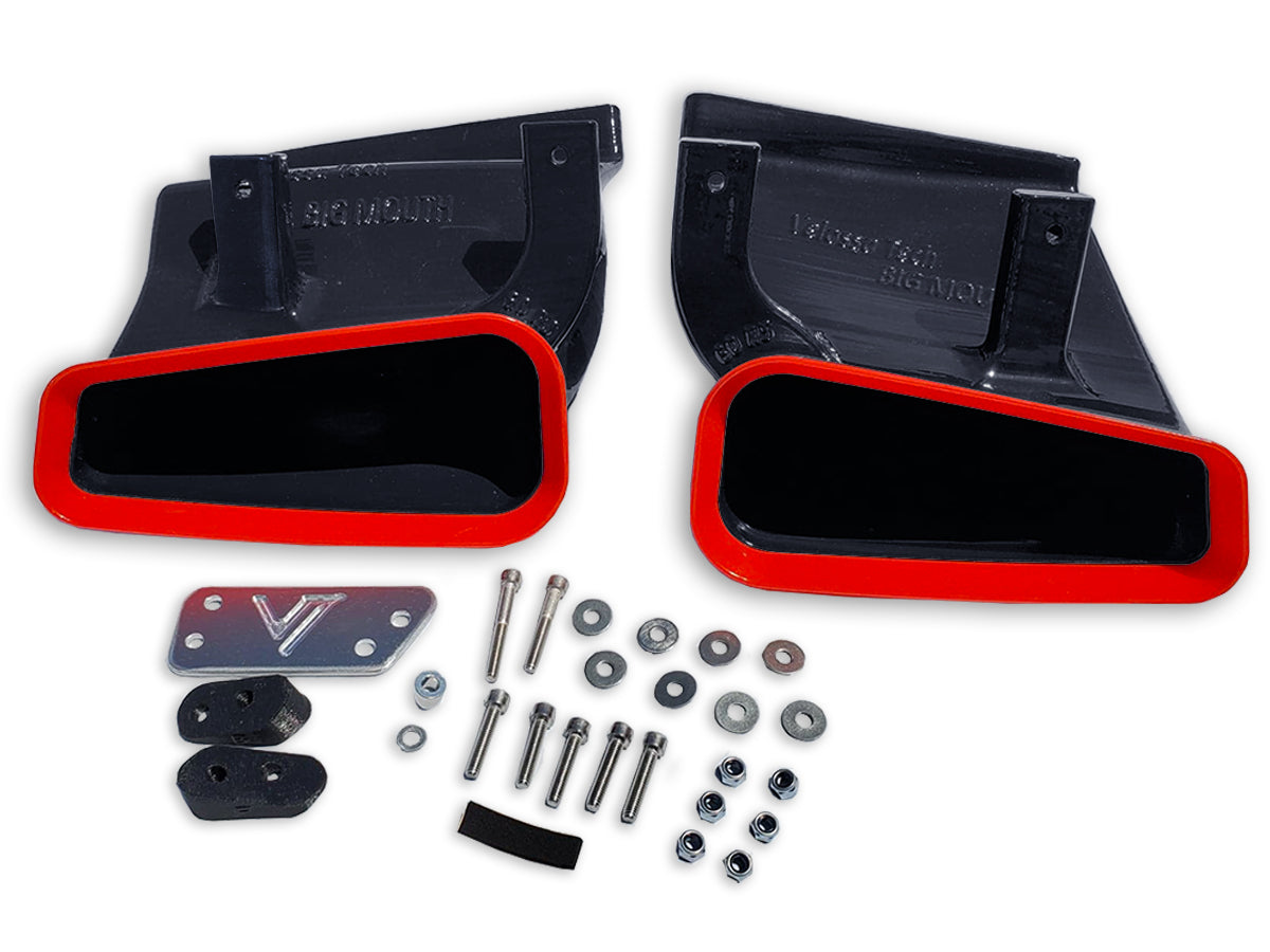 Velossa Tech Dual BIG MOUTH Ram Air Intake Snorkels | Infiniti Q50 Red Sport 2016-2024