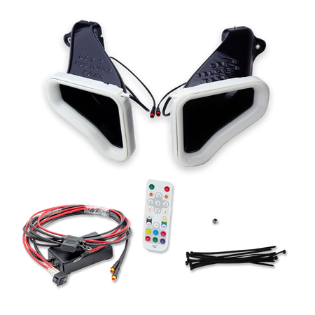 Velossa Tech Dual BIG MOUTH LIT KIT Ram Air Intake Snorkels | Genesis G70 3.3T 2017-2021