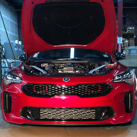Velossa Tech Dual BIG MOUTH Ram Air Intake Snorkels | Kia Stinger 3.3T/2.0T/2.5T 2017-2024 — view 3