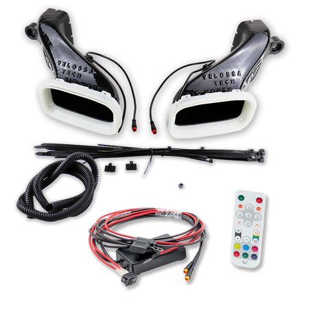 Velossa Tech Dual BIG MOUTH LIT KIT Ram Air Intake Snorkels | Genesis G70 3.3T 2022+