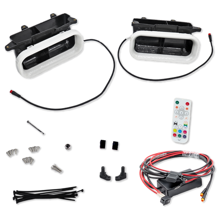 Velossa Tech Dual BIG MOUTH LIT KIT Ram Air Intake Snorkels | Ford F-150 2018-2020 & Ford F-150 Raptor 2021-2022