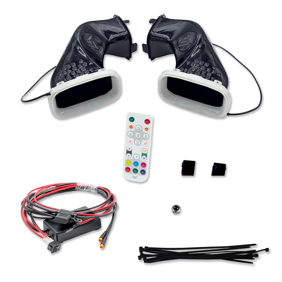 Velossa Tech Dual BIG MOUTH LIT KIT Ram Air Intake Snorkels | BMW M8 Competition (F91/F92/F93) 2020+