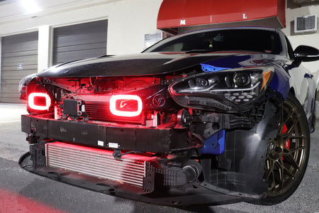 Velossa Tech BIG MOUTH LIT KIT | LIT Flares and Controller Only | Kia Stinger 3.3T/2.0T/2.5T 2017-2024 — view 5