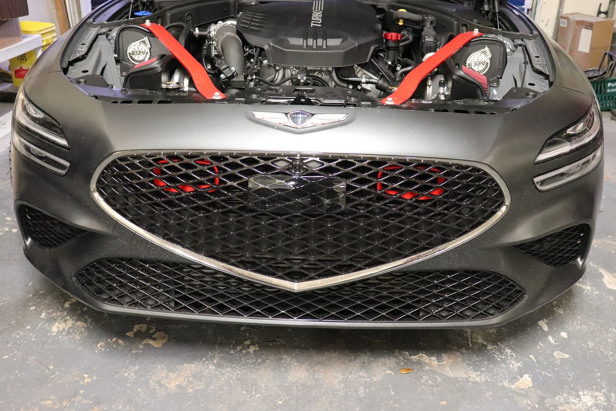 Velossa Tech Dual BIG MOUTH Ram Air Intake Snorkels | Genesis G70 3.3T 2022+ — view 2