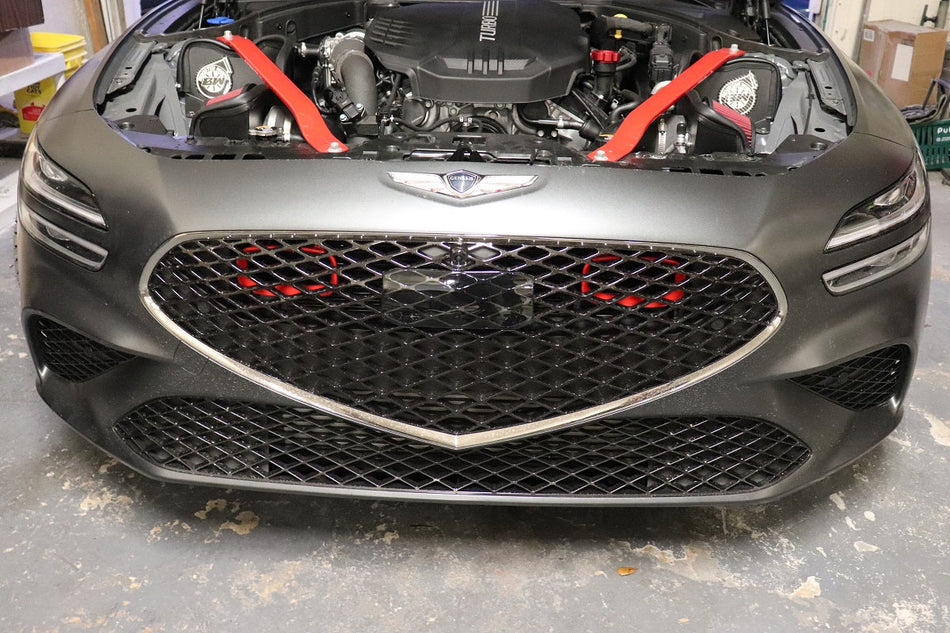 Velossa Tech Dual BIG MOUTH Ram Air Intake Snorkels | Genesis G70 3.3T 2022+ — view 2
