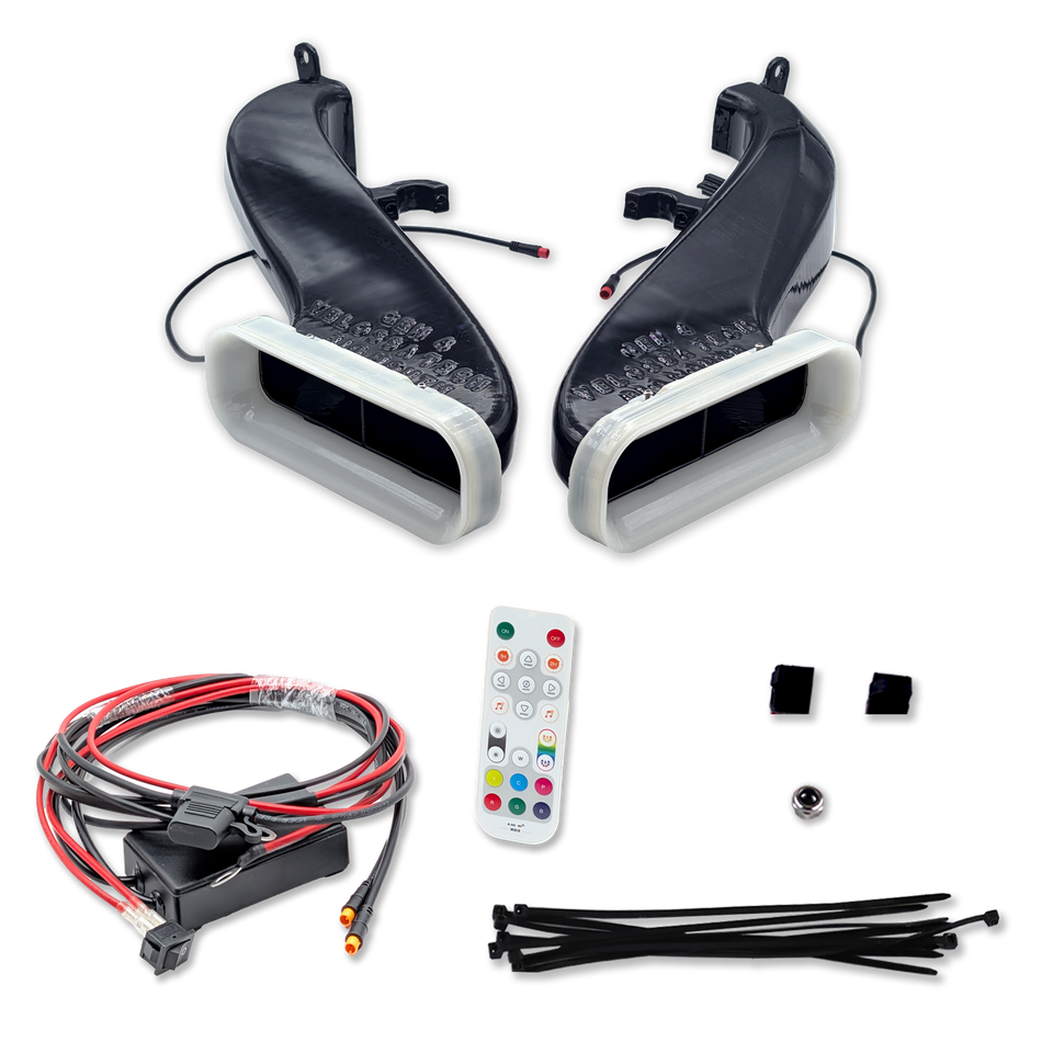 Velossa Tech Dual BIG MOUTH LIT KIT Ram Air Intake Snorkels | Nissan Z 2022+