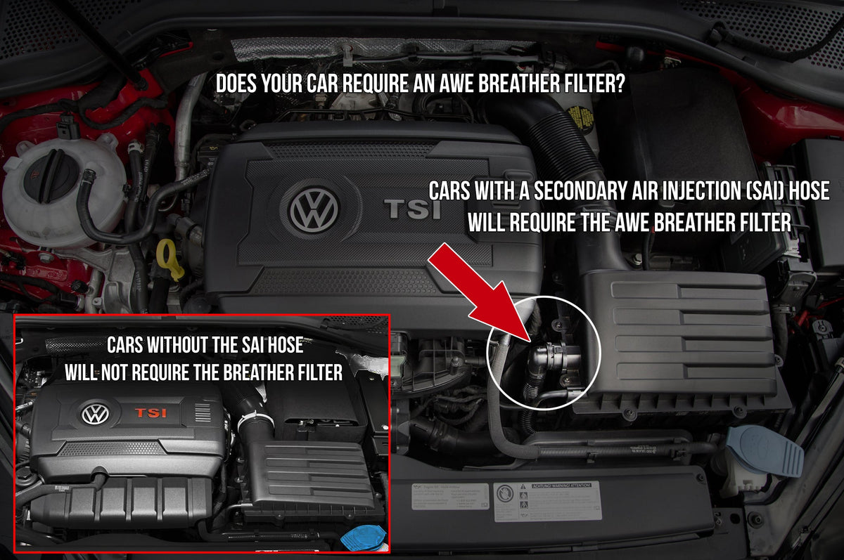 AWE Breather Filter - Audi A3 / S3 (8V) / Volkswagen Golf GTI / R (Mk7) - 1.8T / 2.0T