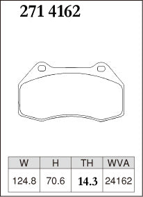 DIXCEL Front Brake Pads - Mazda MX-5 (ND) / Fiat 124 Spider (348) - Brembo 4-Pot