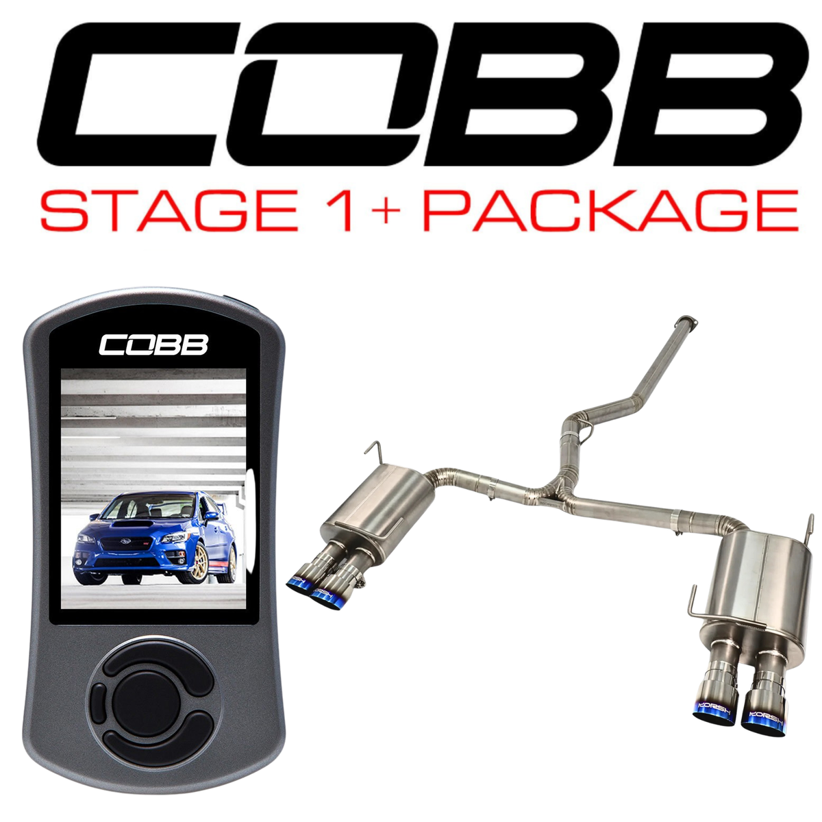 COBB x Korsh Stage 1+ Package - 2015-2021 WRX/STI with Korsh Catback Titanium