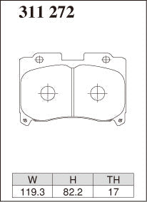 DIXCEL Front Brake Pads - Toyota Supra (JZA80) 17-inch Wheel / Celica GT-Four (ST205)