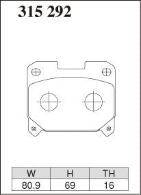 DIXCEL Rear Brake Pads - Toyota Supra (JZA80) 17-inch Wheel / Celica GT-Four (ST205)