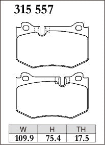 DIXCEL Rear Brake Pads - Lexus GS F (URL10R) / RC F (USC10R)