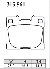 DIXCEL Rear Brake Pads - Toyota GR Yaris (GXPA16) / GR Corolla (GZEA14H)