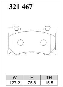 DIXCEL Front Brake Pads - Nissan 370Z (Z34) / Nissan Z (RZ34)