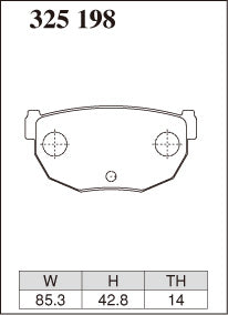 DIXCEL Rear Brake Pads - Nissan 180SX (S13) / 200SX (S14 / S15)