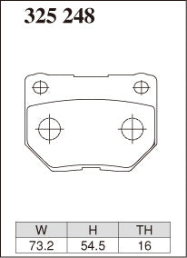 DIXCEL Rear Brake Pads - Subaru WRX (GDA/GDB) / Nissan Skyline (R32/R33/R34)