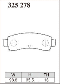 DIXCEL Rear Brake Pads - Nissan Pulsar GTI-R / SSS (N14) / NX (B13)