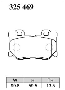 DIXCEL Rear Brake Pads - Nissan 370Z (Z34) / Nissan Z (RZ34)