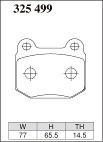 DIXCEL Rear Brake Pads - Subaru WRX STI / BRZ / Mitsubishi Evo / Toyota 86 / Nissan Skyline GT-R / 350Z (Brembo 2-Piston)