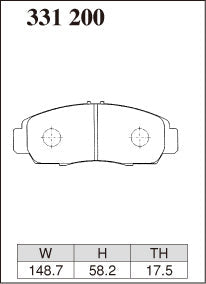 DIXCEL Front Brake Pads - Honda Accord Euro (CL) / Civic (FD/FB) / Odyssey (RB)