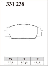 DIXCEL Front Brake Pads - Honda S2000 (AP1 / AP2)