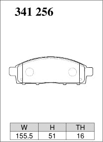 DIXCEL Front Brake Pads - Mitsubishi Triton (ML/MN/MQ/MR) / Challenger (PB/PC)