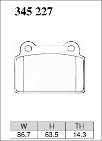 DIXCEL Rear Brake Pads - Mitsubishi Lancer Evolution X (CZ4A)