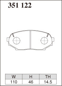 DIXCEL Front Brake Pads - Mazda MX-5 (NA) - 1.6 (NA6C)