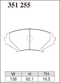 DIXCEL Front Brake Pads - Mazda RX-8 (SE / FE)