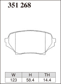 DIXCEL Front Brake Pads - Mazda MX-5 (NC18)