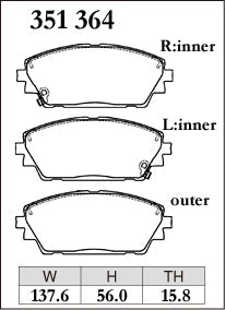 DIXCEL Front Brake Pads - Mazda 3 (BP) / CX-30 (DM)