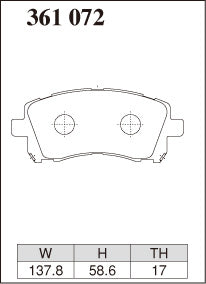 DIXCEL Front Brake Pads - Subaru WRX (GC8) / WRX STI (V3 / V4)