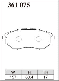DIXCEL Front Brake Pads - Subaru WRX (VA) / Liberty GT (BL/BP/BM/BR)