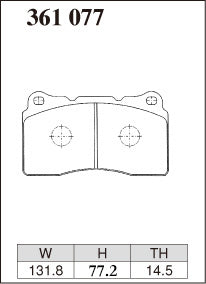 DIXCEL Front Brake Pads - Subaru WRX STI / BRZ / Mitsubishi Evo / Toyota 86 / Renault Megane RS (Brembo 4-Piston)
