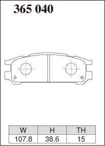 DIXCEL Rear Brake Pads - Subaru WRX (GC8) / WRX STI (V1 - V6)