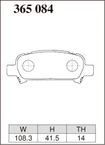 DIXCEL Rear Brake Pads - Subaru WRX STI (GC8) / Impreza (GD) / Liberty / Forester