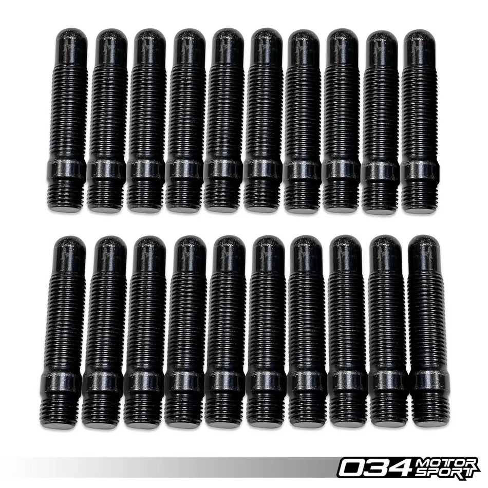 034Motorsport Bullet Nose Stud Kit, Pack of 20, M14x1.5, Volkswagen/Audi/Porsche Applications 55mm Length - 034-604-3002-20