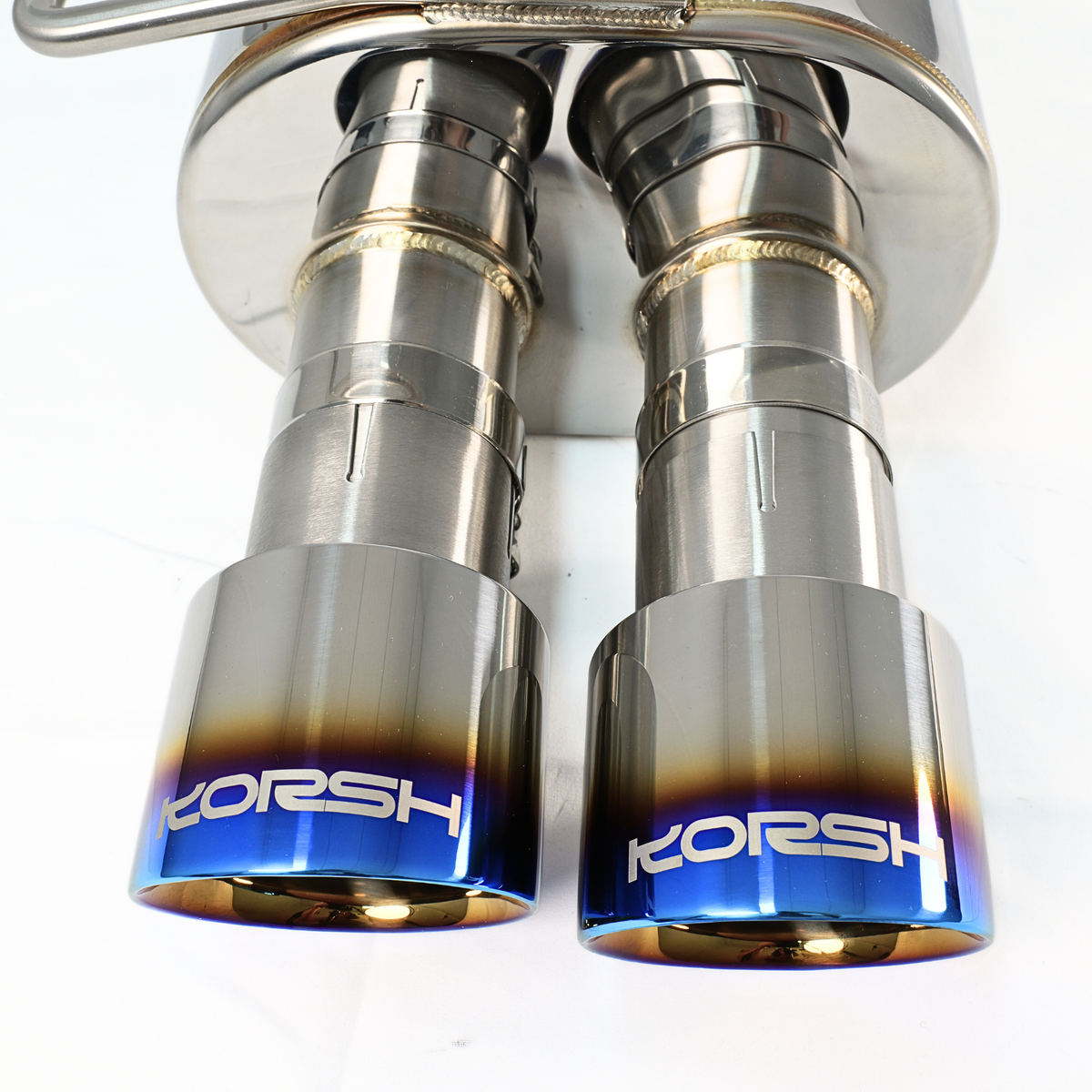 Korsh Subaru WRX 2011-14/STI 2011-2021 Auto Turbo Back Exhaust - Stainless Steel with Titanium Tips
