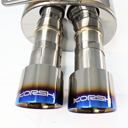 Korsh Subaru WRX 2011-14/STI 2011-2021 Auto Turbo Back Exhaust - Stainless Steel with Titanium Tips
