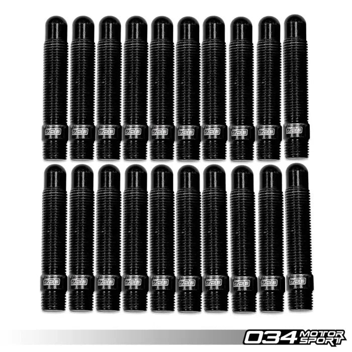 034Motorsport Bullet Nose Stud Kit, Pack of 20, M14x1.5, Volkswagen/Audi/Porsche Applications 65mm Length - 034-604-3003-20