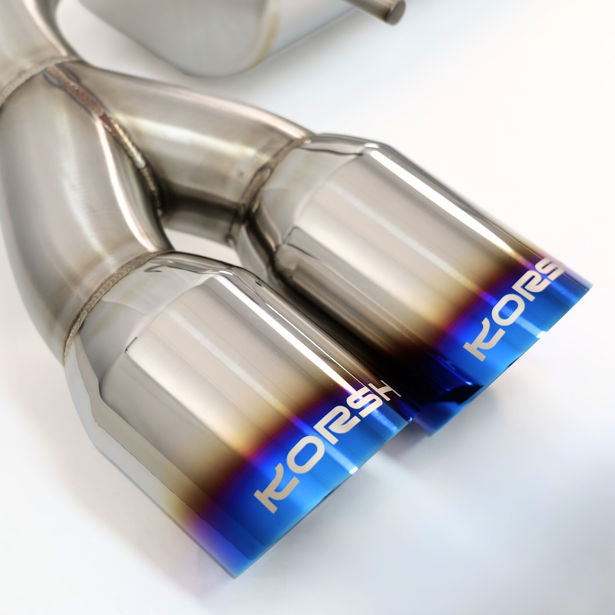 Korsh Subaru WRX STI 2008-2014 Hatch Auto Turbo Back Exhaust - Stainless Steel with Titanium Tips