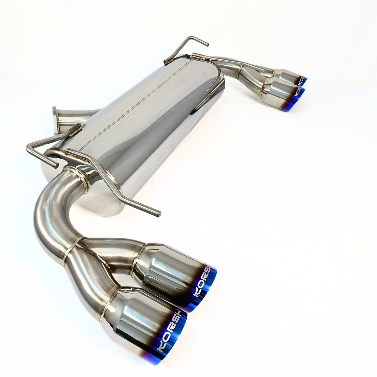 Korsh Subaru WRX STI 2008-2014 Hatch Auto Turbo Back Exhaust - Stainless Steel with Titanium Tips