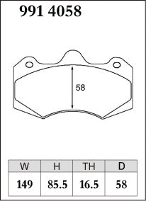 DIXCEL Brake Pads - HSV VE/VF with AP Racing CP7040 (4-Piston D58)