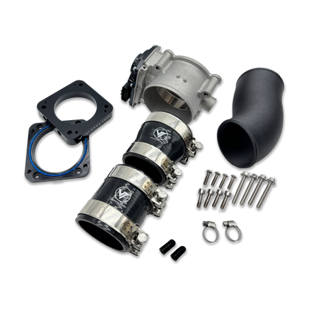 Velossa Tech 76mm KING SIZE Throttle Body and Multi-Plate Adapter Kit | Kia Stinger 3.3T & Genesis G70 3.3T 2017+ — view 4