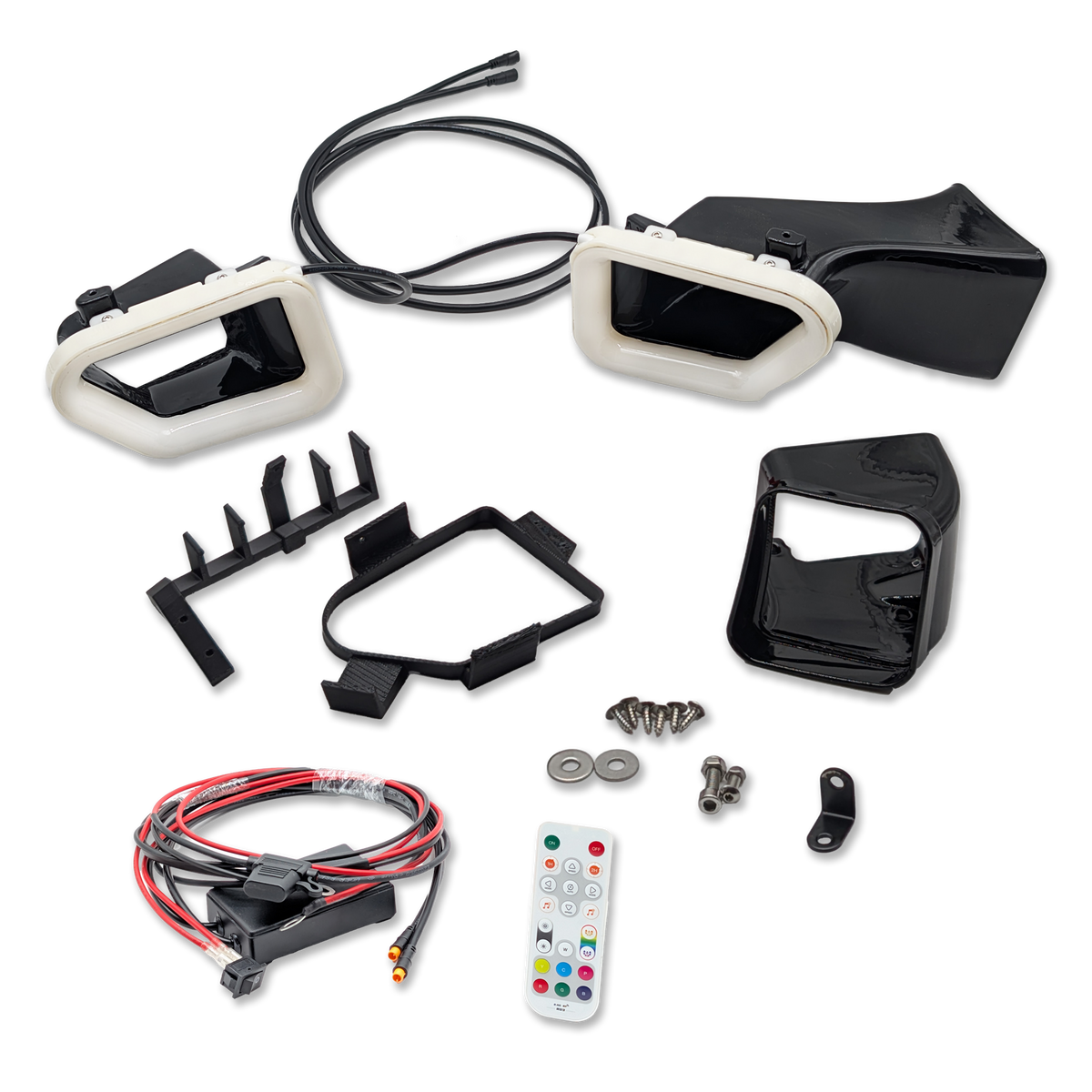 Velossa Tech Dual BIG MOUTH LIT KIT Ram Air Intake Snorkels | Cadillac ATS-V 2016-2019