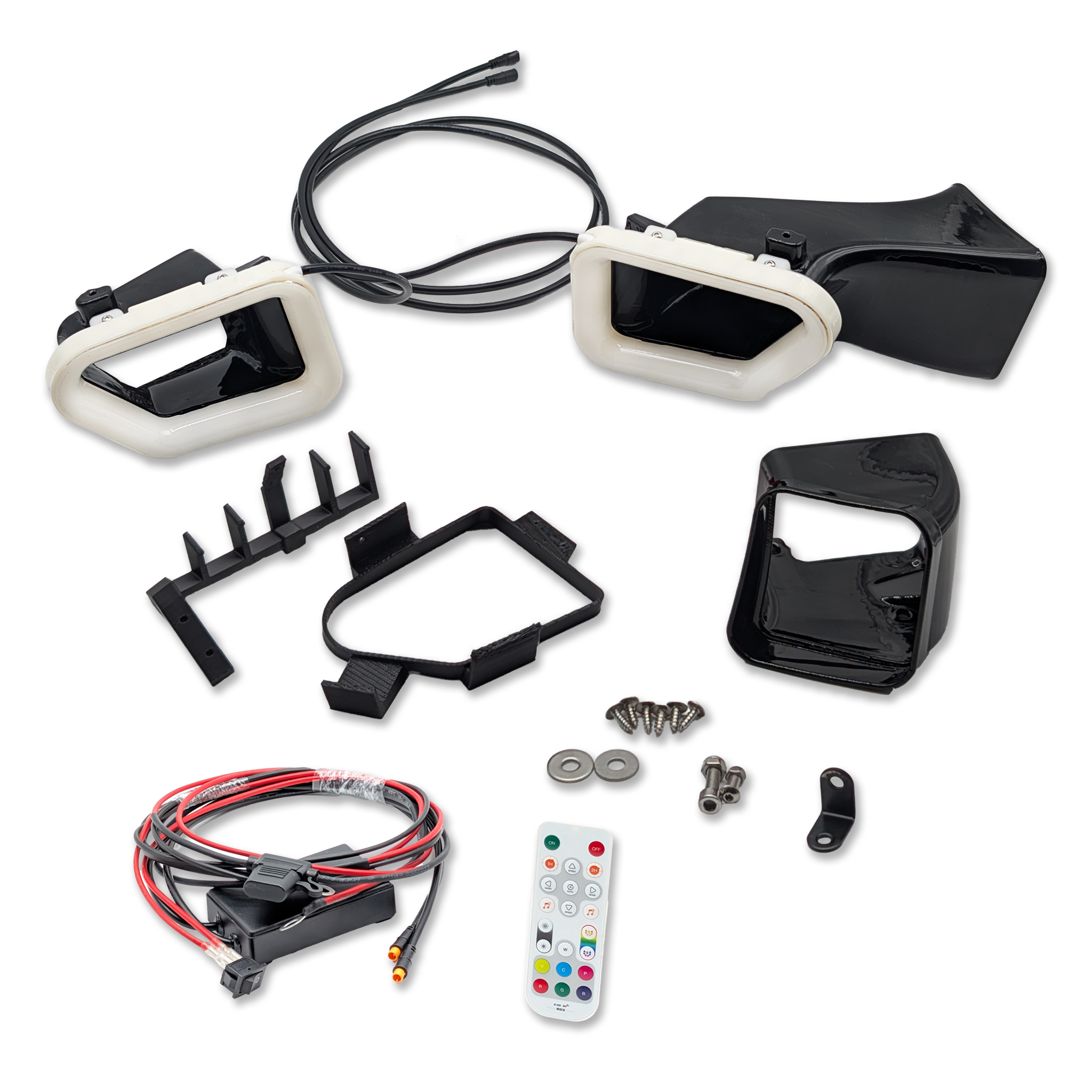 Velossa Tech Dual BIG MOUTH LIT KIT Ram Air Intake Snorkels | Cadillac ATS-V 2016-2019