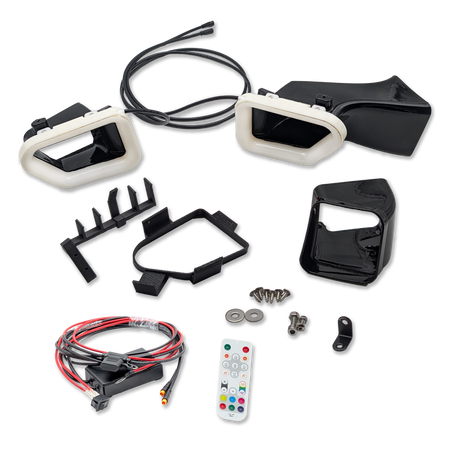 Velossa Tech Dual BIG MOUTH LIT KIT Ram Air Intake Snorkels | Cadillac ATS-V 2016-2019