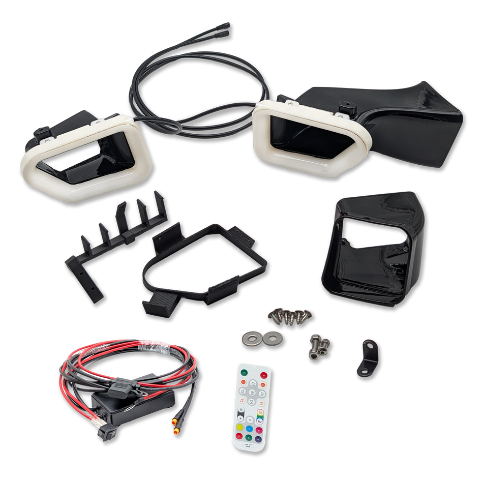 Velossa Tech Dual BIG MOUTH LIT KIT Ram Air Intake Snorkels | Cadillac ATS-V 2016-2019