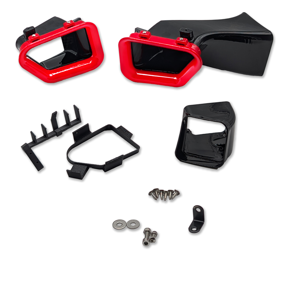 Velossa Tech Dual BIG MOUTH Ram Air Intake Snorkels | Cadillac ATS-V 2016-2019