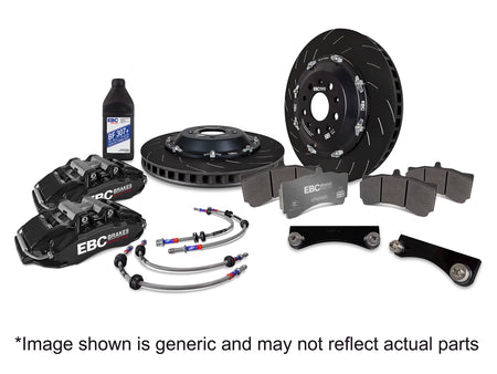 EBC Front Racing Big Brake Kit - BMW 5 Series (G31) / BMW 5 Series (xDrive G30) (BBK033BLK-1)